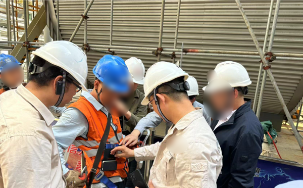 中國(guó)電建某項(xiàng)目部實(shí)施智能安全帶防墜落方案